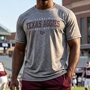 Texas A&M Aggies Holloway Men's T-Shirt Sz 3XL Gray Performance Dry Excel  NCAA